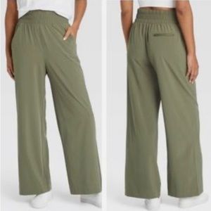 All In Motion Olive Green Wide Leg Pants Size L